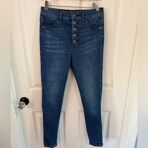 Size 2 Express high rise button up skinny jean